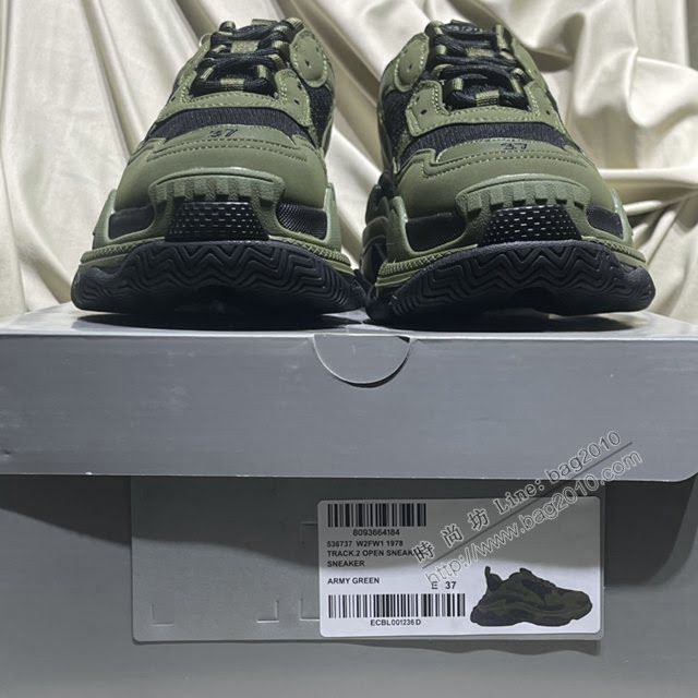 Balenciaga經典款男女鞋 巴黎世家頂級版本Triple S大底LOGO老爹鞋 Balenciaga情侶款老爹鞋  hdbl1196